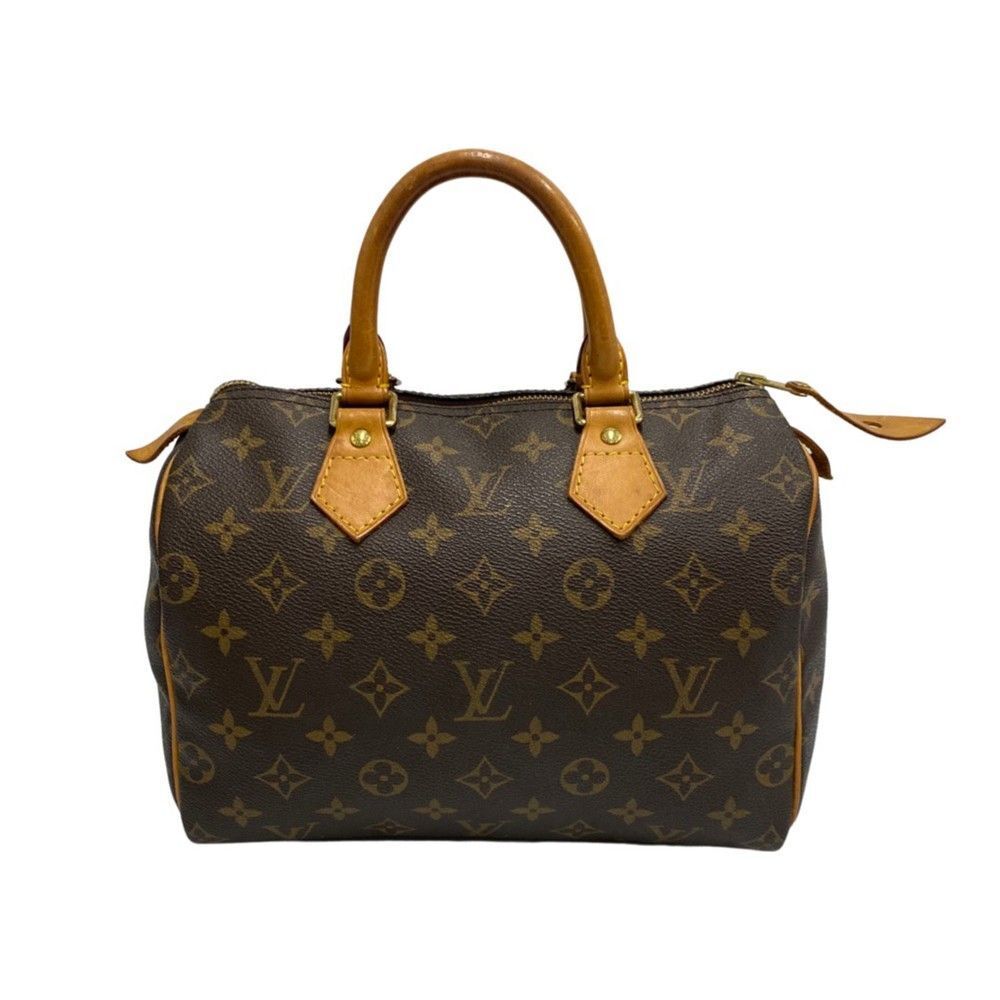 Louis Vuitton Speedy 25 Monogram Leather Mini Tote Brown